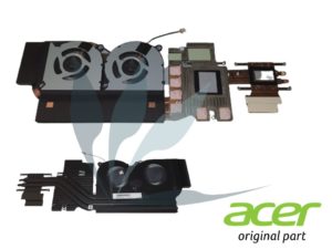 Bloc ventilateur architecture discrete neuf d'origine Acer pour Acer Aspire Nitro AN515-54 (pour modèles avec carte graphique GTX2060)