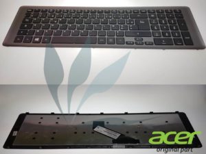 Clavier français noir cadre argent neuf d'origine Acer pour Acer Travelmate TMP273-MG