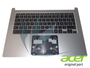 Clavier français rétro-éclairé avec repose-poignets gris neuf d'origine Acer pour Acer Chromebook CB514-1H