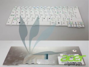 Clavier Qwerty canadien blanc pour Aspire ONE ZG8