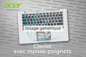 Clavier français rétro-éclairé avec plasturgie repose-poignets noire neuf d'origine Acer pour Acer Travelmate TMP614-51T-G2