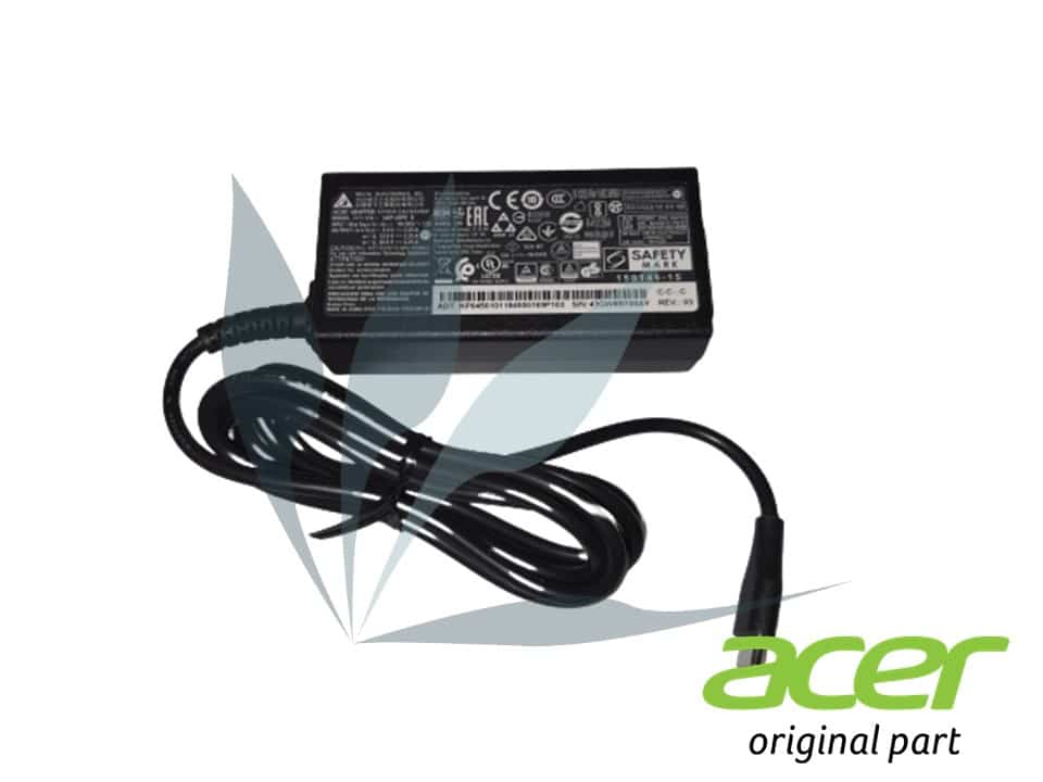 Chargeur 45W type C noir neuf d'origine Acer pour Acer Chromebook