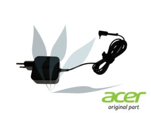 Chargeur 45W noir prise murale européenne neuf d'origine Acer pour Acer Aspire Switch SW312-31P