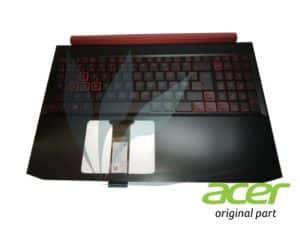 Clavier français rétro-éclairé avec repose-mains noir neuf d'origine Acer  pour Acer Aspire Nitro AN515-54 (pour modèles avec carte graphique GTX1050 et GTX1650)