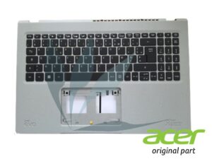 Clavier français rétro-éclairé avec plasturgie repose-poignets grise neuf d'origine Acer pour Acer Aspire AV15-52