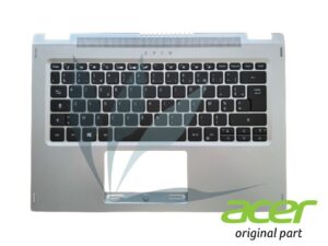 Clavier français avec plasturgie repose-poignets argent neuf d'origine Acer pour Acer Spin SP114-31