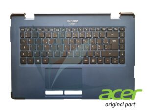 Clavier français rétro-éclairé avec plasturgie repose-poignets bleue neuf d'origine Acer pour Acer Enduro EUN314-51W