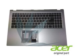 Clavier français rétro-éclairé avec repose-poignets argent neuf d'origine Acer pour Acer Aspire A515-56G