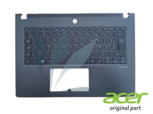 Clavier français rétro-éclairé avec plasturgie repose-poignets noire neuf d'origine Acer pour Acer Travelmate TMP614-51-G2
